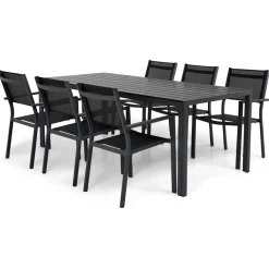 Matgrupp Comfort Garden Tunis med 6 Stolar