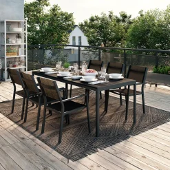 Matgrupp Comfort Garden Tunis med 6 Stolar