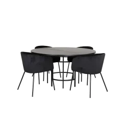 Matgrupp furniture/fashion Copenhagen Ø140 cm med 4 Berit Stolar