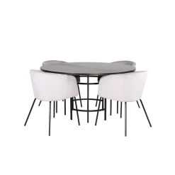 Matgrupp furniture/fashion Copenhagen Ø140 cm med 4 Berit Stolar