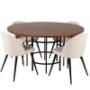 Matgrupp furniture/fashion Copenhagen med 4 Valentina Manchester Stolar