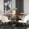 Matgrupp furniture/fashion Copenhagen med 6 Valentina Sammet Stolar