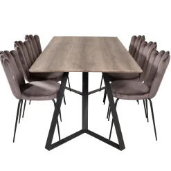Matgrupp furniture/fashion Madde med 6 Limhamn Light Stolar