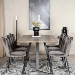 Matgrupp furniture/fashion Madde med 6 Limhamn Light Stolar