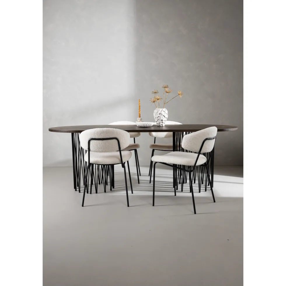 Matgrupp furniture/fashion Stone med 4 Chico Stolar