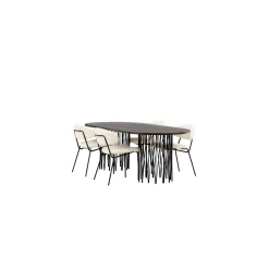 Matgrupp furniture/fashion Stone med 4 Chico Stolar
