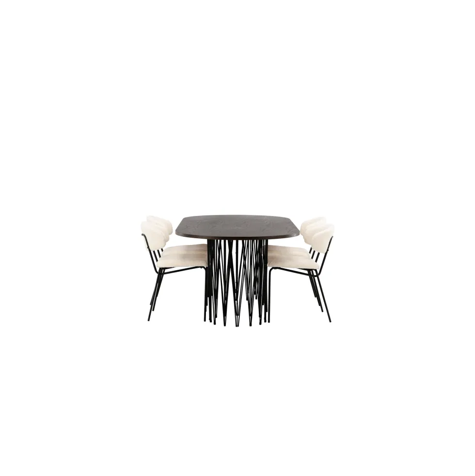 Matgrupp furniture/fashion Stone med 4 Chico Stolar