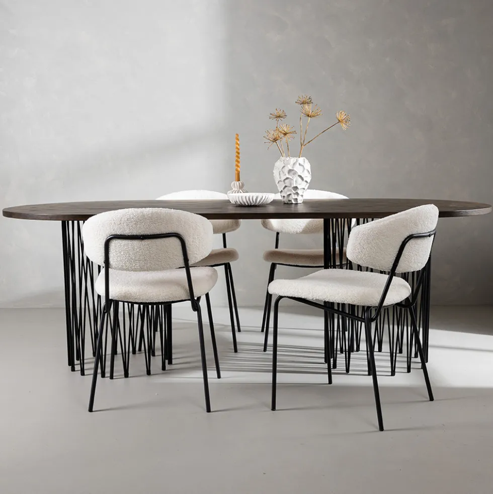 Matgrupp furniture/fashion Stone med 4 Chico Stolar