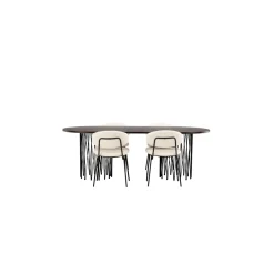 Matgrupp furniture/fashion Stone med 4 Chico Stolar