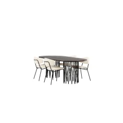 Matgrupp furniture/fashion Stone med 4 Chico Stolar