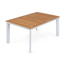 Matgrupp Hillerstorp Nydala 4 Karmstolar Teak/Vit