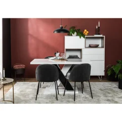 Matgrupp In Living Cesi 140 med 4 Felipe Stolar Sammet