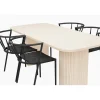 Matgrupp In Living Kopparbo med 4 st Winston stolarNatur/Svart