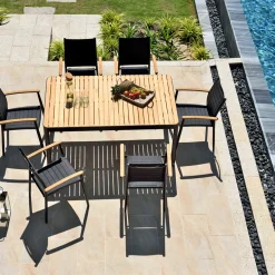 Matgrupp LifestyleGarden Portals 160 cm med 6 Lite Stolar