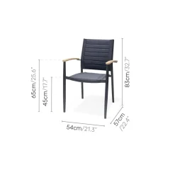 Matgrupp LifestyleGarden Portals 160 cm med 6 Lite Stolar