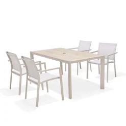 Matgrupp Utomhus LifestyleGarden Urbanite 160 cm 4 karmstolar