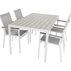 Matgrupp Utomhus Venture Home Bront 150 med 4 Pincy Trädgårdsstolar