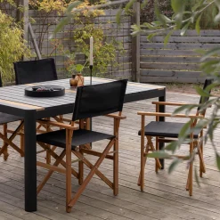 Matgrupp Utomhus Venture Home Togo 150x100 cm med 4 Marion Trädgårdsstolar