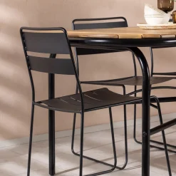 Matgrupp Utomhus Venture Home Holmbeck Bord med 6 Lina Trädgårdsstolar