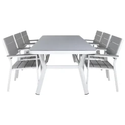 Matgrupp Utomhus Venture Home Virya 160x90 med 6 Levels StapelTrädgårdsstolar