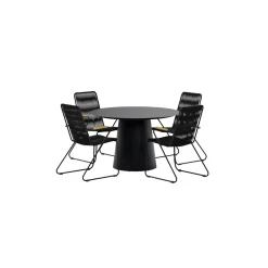 Matgrupp Utomhus Venture Home Lanzo Ø120 cm med 4 st Bois Trädgårdsstolar