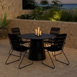 Matgrupp Utomhus Venture Home Lanzo Ø120 cm med 4 st Bois Trädgårdsstolar