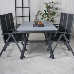 Matgrupp Utomhus Venture Home Vyn med 6 Bend Trädgårdsstolar