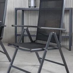 Matgrupp Utomhus Venture Home Vyn med 6 Bend Trädgårdsstolar