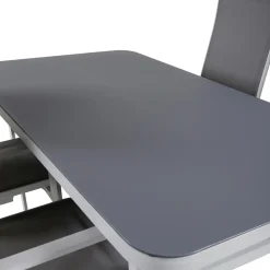 Matgrupp Utomhus Venture Home Vyn Vit med 4 Curz Trädgårdsstolar