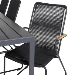 Matgrupp Utomhus Venture Home Bront 205 med 6 Berfin KarmTrädgårdsstolar