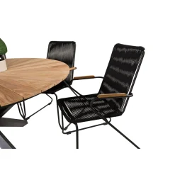 Matgrupp Utomhus Venture Home Mexico med 6 Bois Trädgårdsstolar