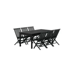 Matgrupp Utomhus Venture Home Kenya 90x180 cm med 6 st Kenya Trädgårdsstolar