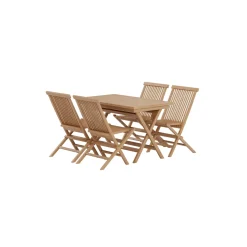Matgrupp Utomhus Venture Home Kenya 70x120 cm med 4 st Kenya Trädgårdsstolar