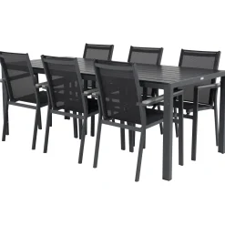 Matgrupp Utomhus Venture Home Bront 205 med 6 Pincy Trädgårdsstolar