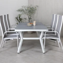 Matgrupp Utomhus Venture Home Virya 160x90 med 6 Copacabana ReclinerTrädgårdsstolar