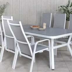 Matgrupp Utomhus Venture Home Virya 160x90 med 6 Copacabana ReclinerTrädgårdsstolar