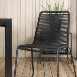 Matgrupp Utomhus Venture Home Bois med 6 Levi Trädgårdsstolar