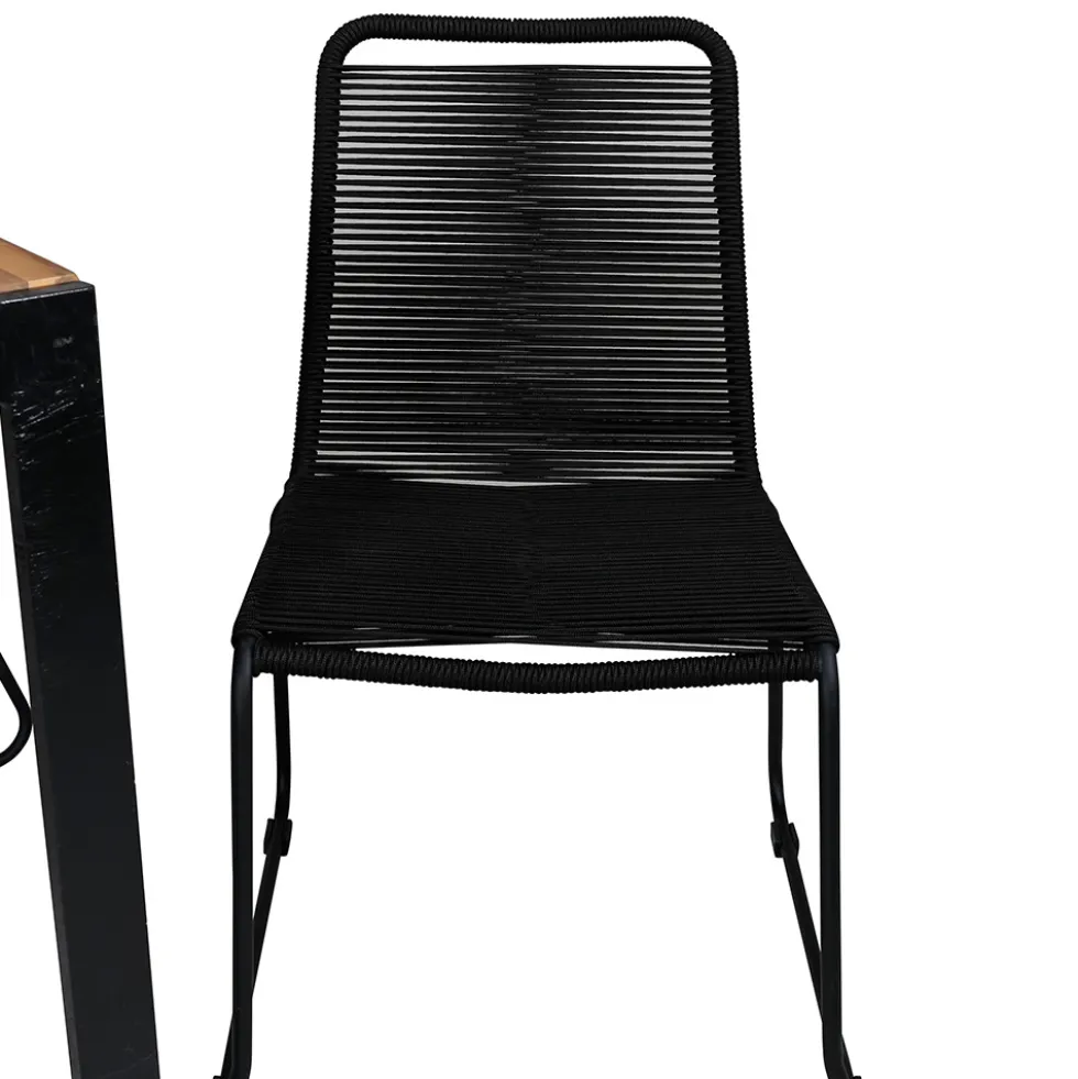 Matgrupp Utomhus Venture Home Bois med 6 Levi Trädgårdsstolar