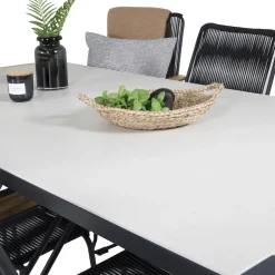 Matgrupp Utomhus Venture Home Tilly 200 med 6 Berfin KarmTrädgårdsstolar