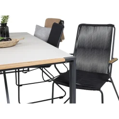 Matgrupp Utomhus Venture Home Tilly 200 med 6 Berfin KarmTrädgårdsstolar