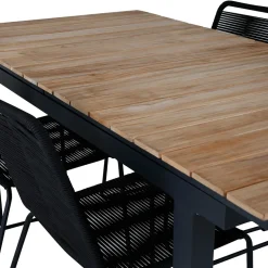 Matgrupp Utomhus Venture Home Mendi med 4 Levi Trädgårdsstolar