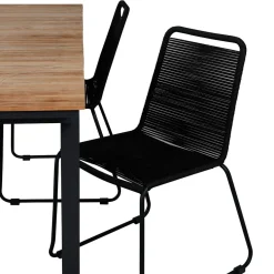 Matgrupp Utomhus Venture Home Mendi med 4 Levi Trädgårdsstolar