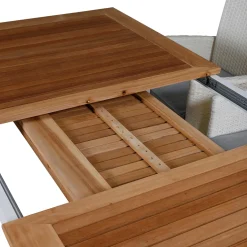 Matgrupp Utomhus Venture Home Pave med 6 Cane Trädgårdsstolar