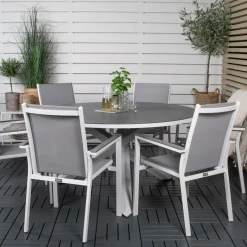 Matgrupp Utomhus Venture Home Copacabana med 6 Pincy KarmTrädgårdsstolar