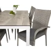 Matgrupp Utomhus Venture Home Lea 205 med 6 Asta Trädgårdsstolar