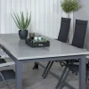 Matgrupp Utomhus Venture Home Aleyna 224 Svart med 6 Aleyna PositionsTrädgårdsstolar