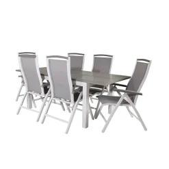 Matgrupp Venture Home Aleyna 160/240 med 6 Stolar