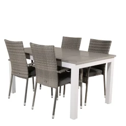 Matgrupp Venture Home Aleyna 152/210 med 4 Asta Stolar