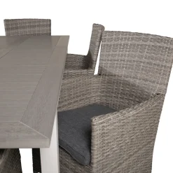 Matgrupp Venture Home Aleyna 152/210 med 6 Milwa StolarGrå