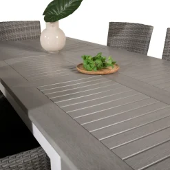 Matgrupp Venture Home Aleyna 152/210 med 6 Milwa StolarGrå